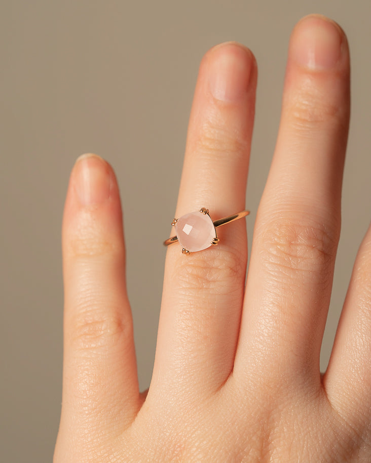 Princess Rose Quartz Ring - GioielliFazio