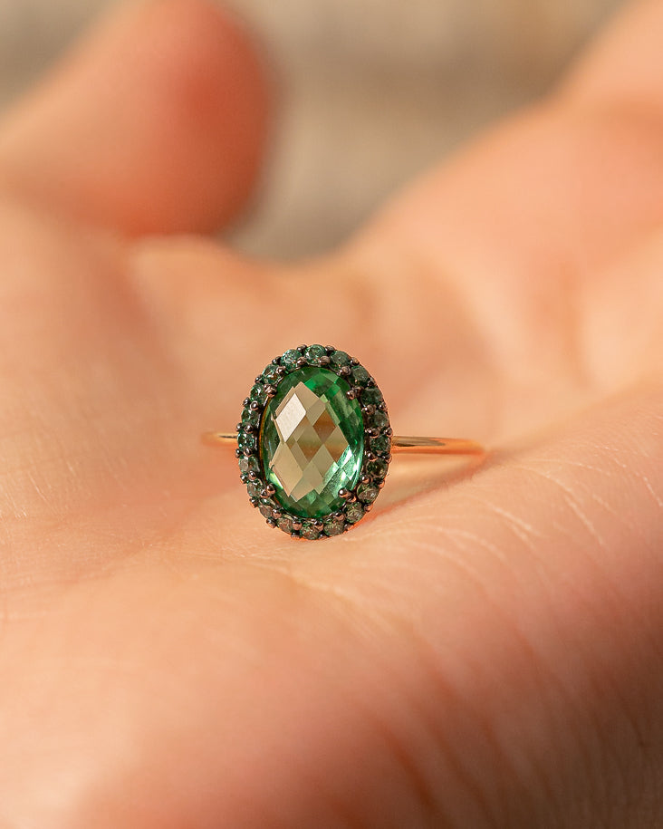 Versailles Green Quartz Ring - GioielliFazio